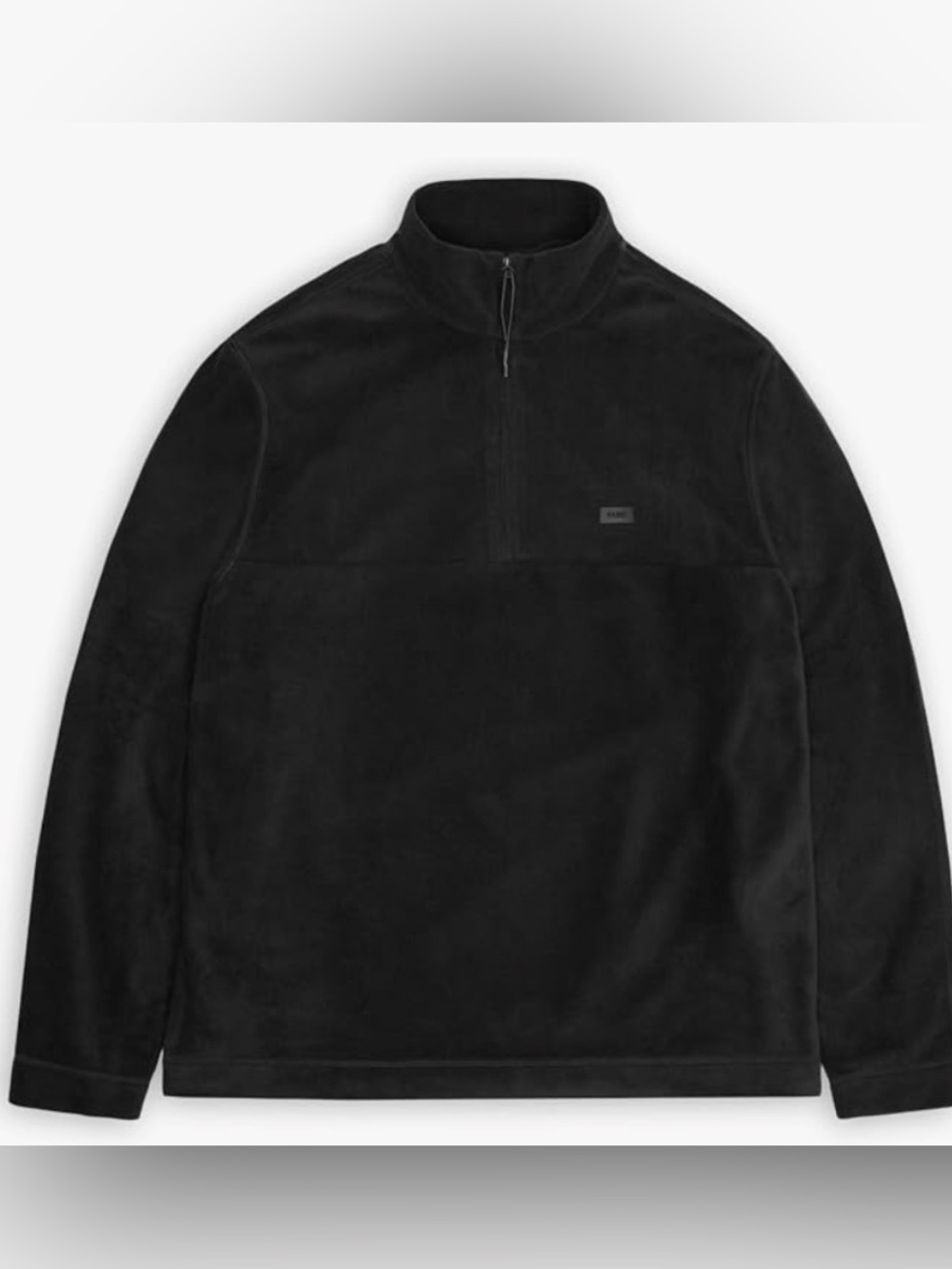 RAINS Addis Men's Black Half-Zip Fleece Pullover XXL NWT